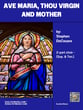 Ave Maria, Thou Virgin and Mother Two-Part Mixed choral sheet music cover